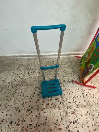 Carro para mochila escolar turquesa
