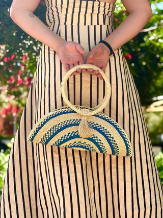 Cartera Paja Toquilla Ecuador Hecha a Mano