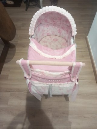 Coche de paseo para bebé rosa