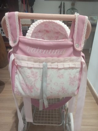Coche de paseo para bebé rosa