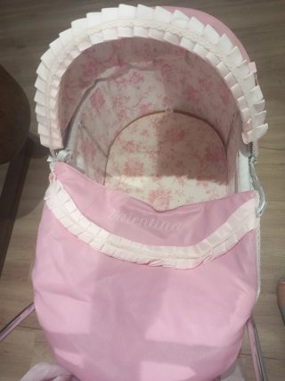 Coche de paseo para bebé rosa