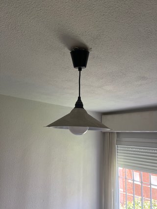 Lámpara colgante Ikea metálica blanca
