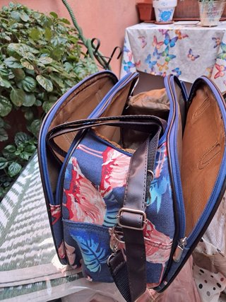 Bolso de viaje estampado flamenco