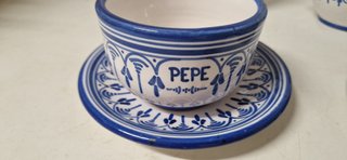 Juego de desayuno en cerámica Talaverana