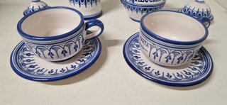 Juego de desayuno en cerámica Talaverana