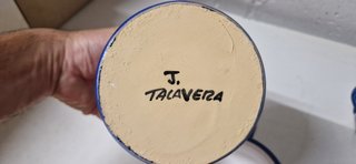 Juego de desayuno en cerámica Talaverana
