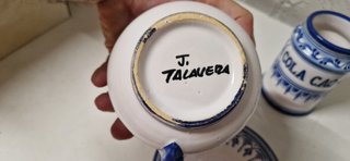 Juego de desayuno en cerámica Talaverana