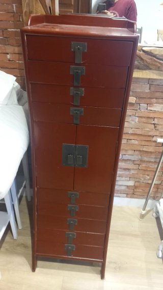 Mueble vintage oriental madera