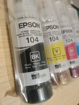 Pack 4 Tintas Epson Ecotank 104 NUEVAS