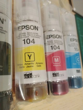Pack 4 Tintas Epson Ecotank 104 NUEVAS