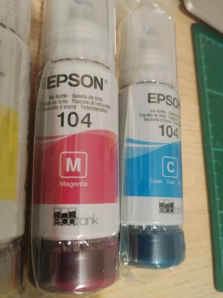 Pack 4 Tintas Epson Ecotank 104 NUEVAS