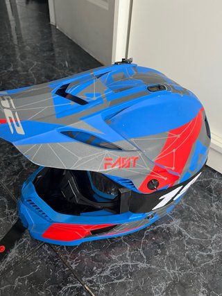 Casco Motocross l52 Azul con Gafas