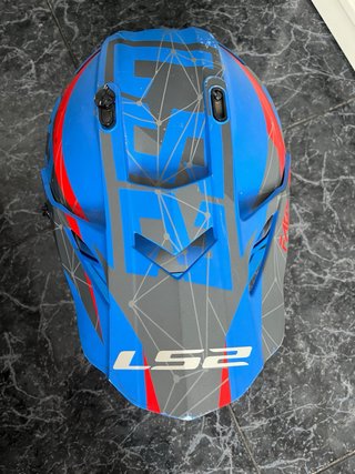 Casco Motocross l52 Azul con Gafas