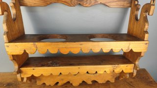 Estantería rústica de pino siglo XIX
