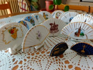 Abanicos de porcelana vintage - Colección