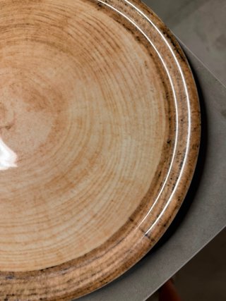 Platos de cerámica para pizza 33cm tabaco