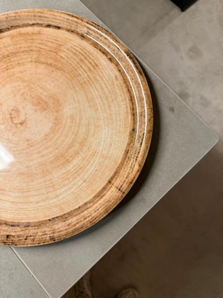 Platos de cerámica para pizza 33cm tabaco