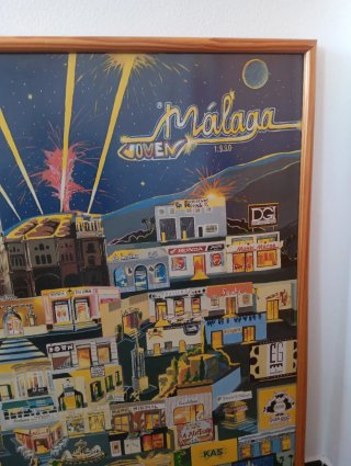 Cuadro Málaga Joven de gran tamaño