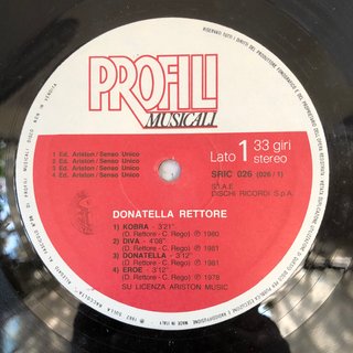 Donatella Rettore - Rettore LP 12" 33 Giri 1982