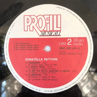 Donatella Rettore - Rettore LP 12" 33 Giri 1982