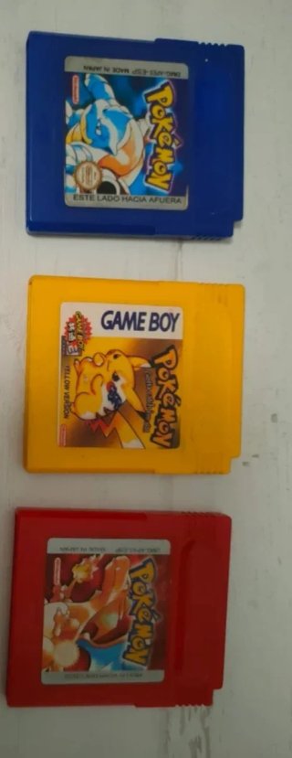 Juegos Pokémon Game Boy (3 cartuchos)