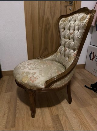 Sillón Calzadora tapizada Estilo Clásico