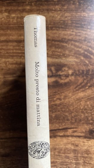 Molto presto di mattina Dylan Thomas libro Einaudi
