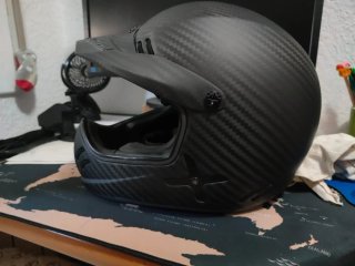 Casco LS2 MX471 Xtra Matt Carbon TALLA M