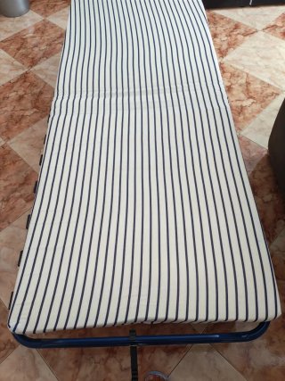 Cama Plegable con Colchón Rayas