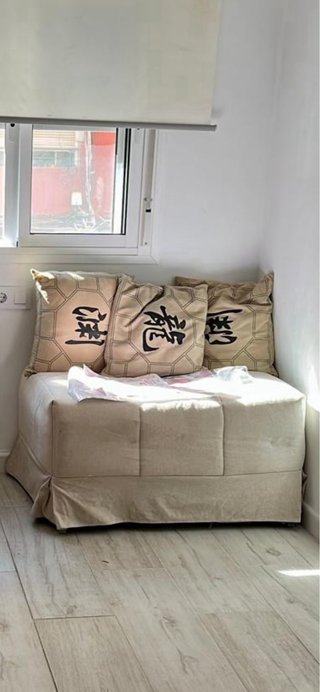 Cama Puff Plegable Quality Furniture Beige