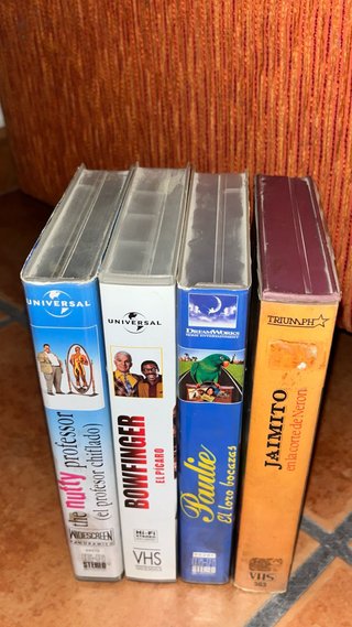 4 Películas VHS Comedia/Familiar