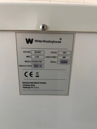 Nevera White Westinghouse