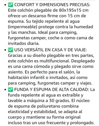Colchón Plegable Gris