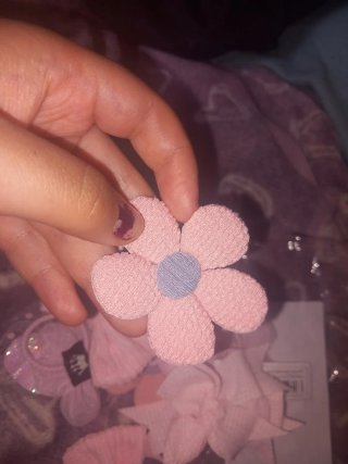 Gomas para el pelo de bebé con flores