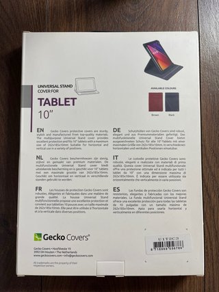 Fondina universale Gecko Covers per tablet da 10'' nuova