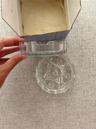 2 ceniceros de cristal vintage