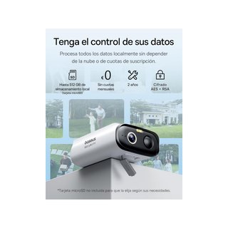 Baseus S1 Lite cámara exterior WiFi 2K solar