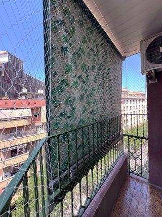 Redes de seguridad anticaídas para balcones