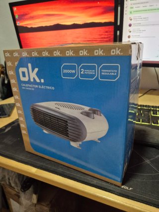 Calefactor eléctrico OK. 2000W