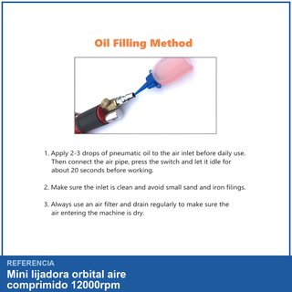 Mini lijadora orbital aire comprimido 12000rpm