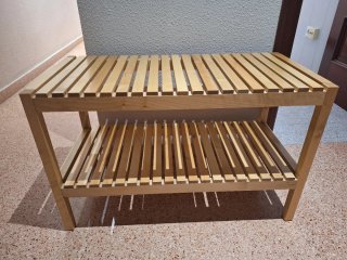 Banco madera 2 alturas