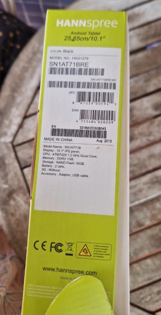 Tablet HANNSpad 10.1 Nero + Custodia con Tastiera