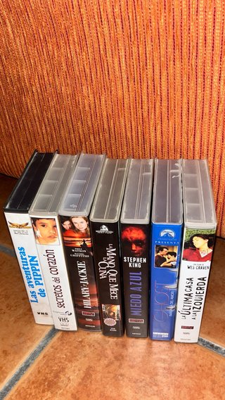 Lote 7 Películas VHS: Terror y Suspense
