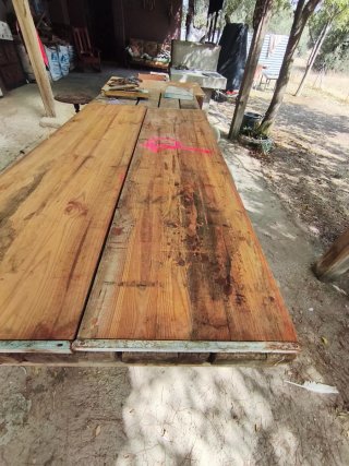 3 Tablas de Obra de encofrado pino macizo