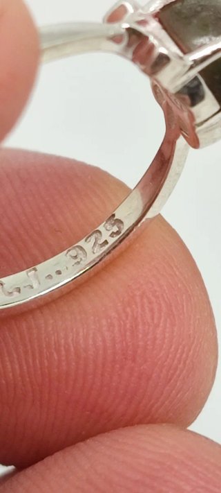Anillo de Plata y Turmalina.