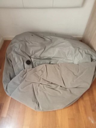 Puff Intex Beige Tela