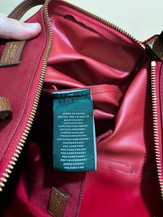 Bolso Lauren Ralph Lauren Rojo y Marrón