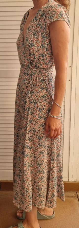 Vestido veraniego boho-chip floral