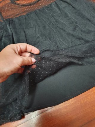 Blusa Tul Negro Talla S Banana Republic