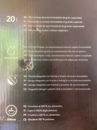 Microondas Cecotec Proclean 5010 Inox 700w